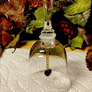 Vintage January birthstone lead crystal bell